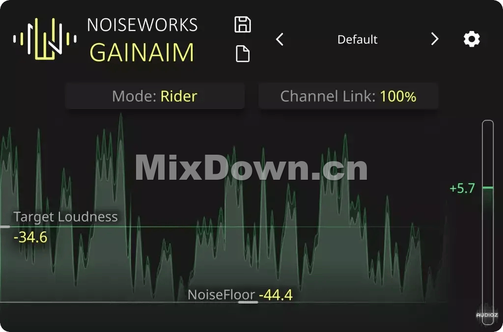 【音量控制】NoiseWorks GainAim v2.0.0 WiN REPACK-MOCHA - 混音中国-混音中国