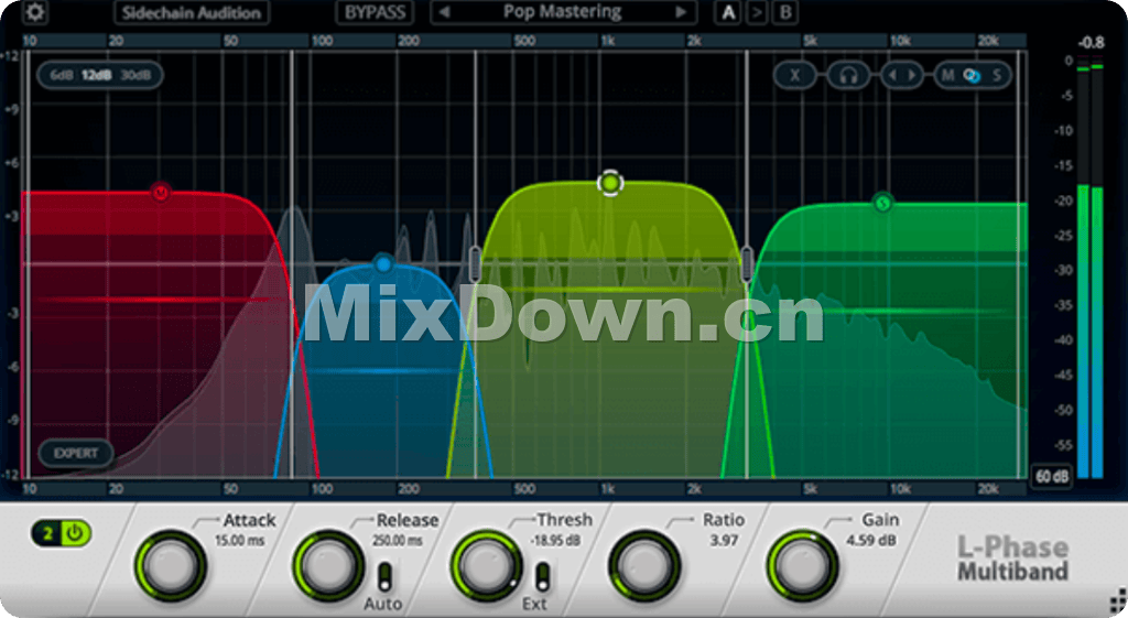 【多段压缩】Cakewalk L-Phase Multiband Compressor v1.0.3.84 - 混音中国-混音中国