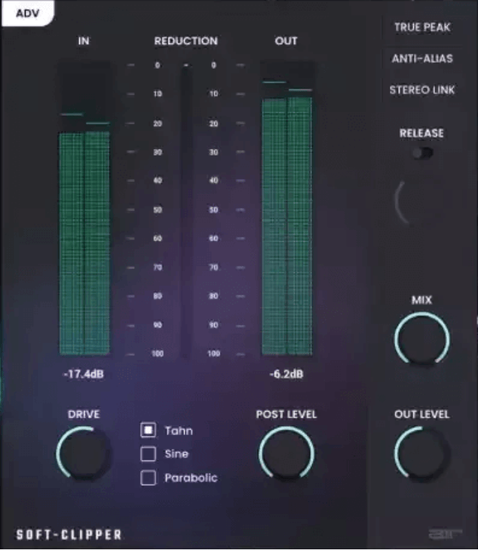 【动态处理】AIR Music Technology AIR Soft Clipper v1.2.0 - 混音中国-混音中国