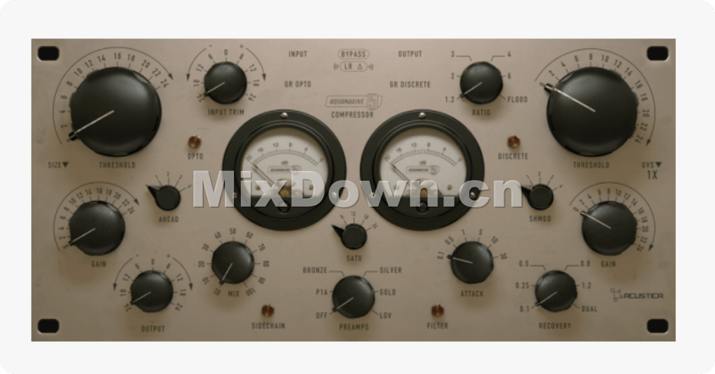 【压缩器】Acustica Audio Aquamarine 5 2023-R2R - 混音中国-混音中国