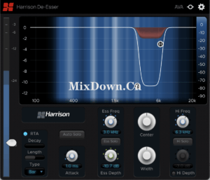 【人声】去齿音技术-Harrison.AVA.De-Esser.v2.0.1-混音中国