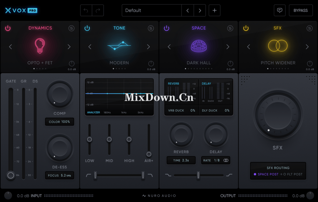 【人声】Nuro Audio Xvox Pro v1.0.4-混音中国