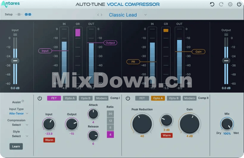 【压缩】Antares Auto-Tune Vocal Compressor v1.0.0 Win ＆ Mac - 混音中国-混音中国