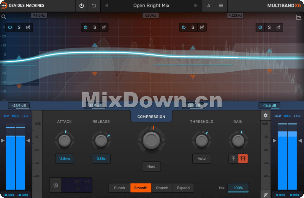 【压缩】Devious Machines Multiband X6 v1.0.26 WIN版 - 混音中国-混音中国