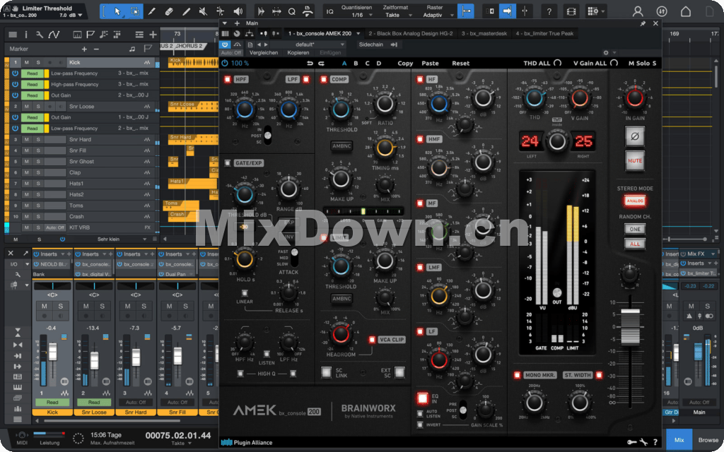 【通道条】Plugin Alliance bx_console AMEK 200 v1.0.0 WIN版 - 混音中国-混音中国