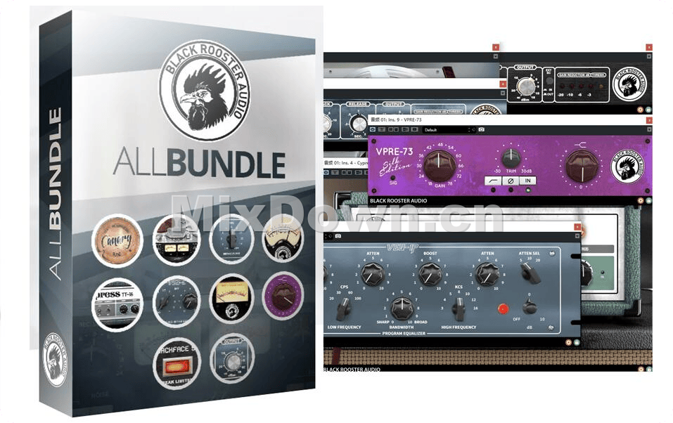 【综合混音】Black Rooster Audio The ALL Bundle v2.6.4 macOS-混音中国