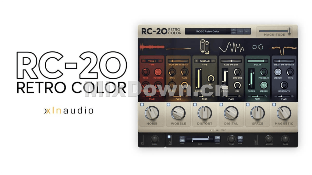 【复古效果】XLN Audio RC-20 Retro Color v1.3.5.1 WIN&MAC - 混音中国-混音中国
