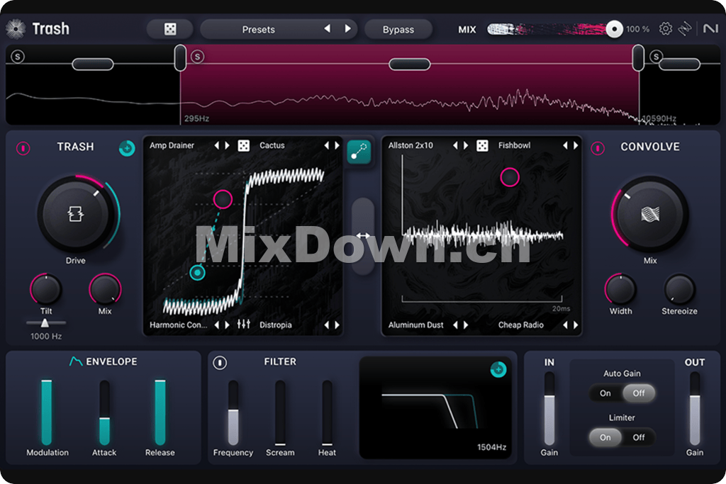 【失真效果】iZotope Trash v1.0.1 WIN&MAC U2B - 混音中国-混音中国